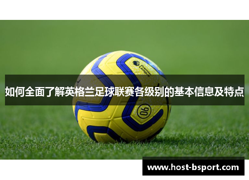 如何全面了解英格兰足球联赛各级别的基本信息及特点